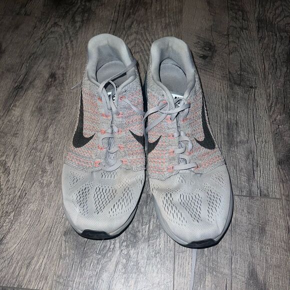 Nike Lunarglide Gray Orange Lace up running shoe - Picture 1 of 4
